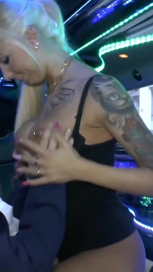 German Teen Hooker Fuck old Ugly Rich Guy in Limo for Cash | Clip 1