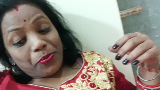 When Indian Beautiful Sexy Bhabhi Sucked Cock then Boyfriend Rocked and Fucked tight Pussy