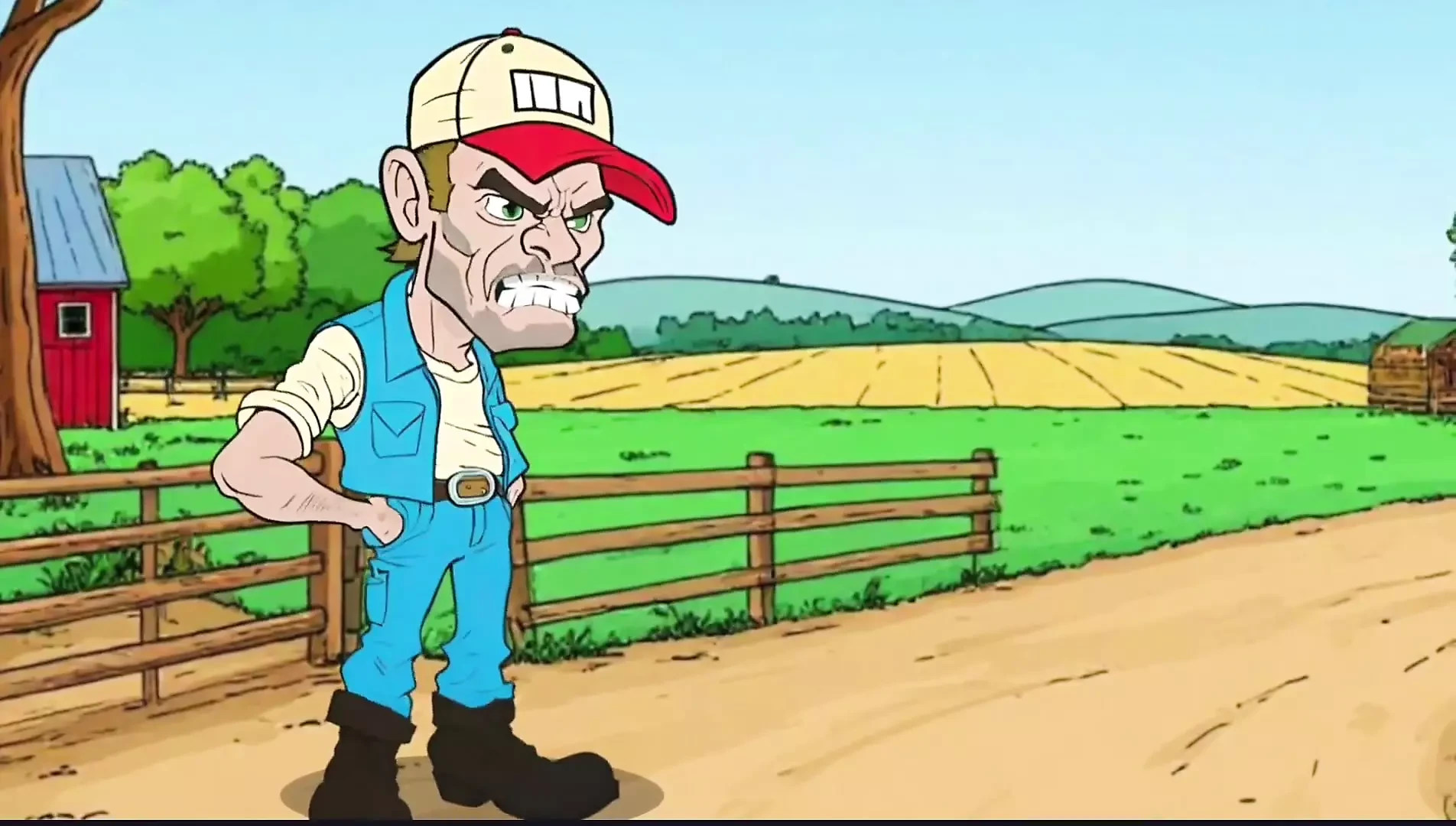 Redneck ki patni. kartoon. anupranan