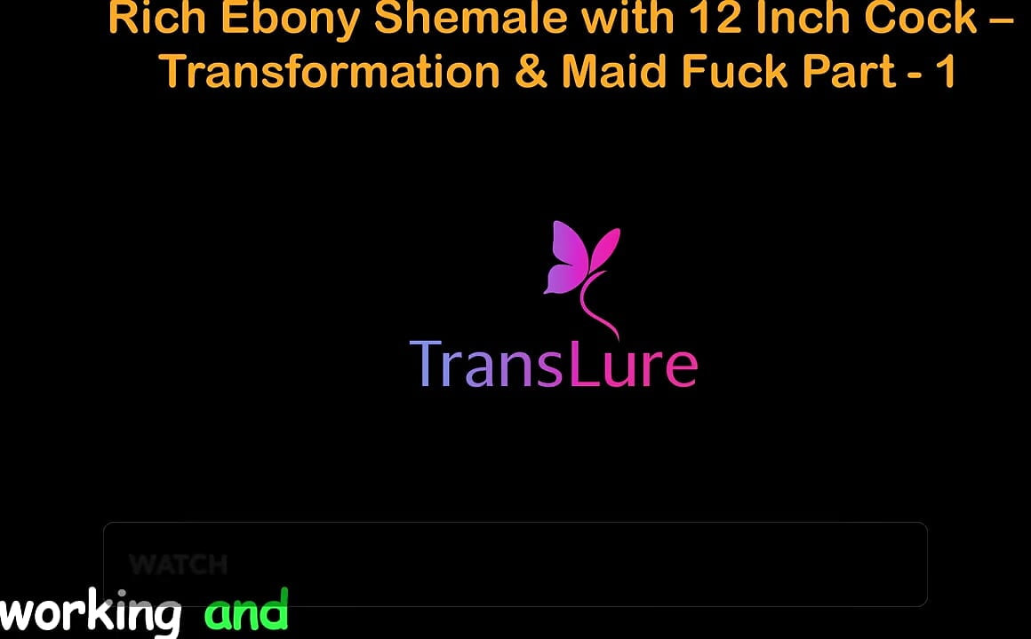 Engelskt ljud sexhistoria rik Ebony Shemale med 12 tum kuk - Transformation & Hembiträde - Del 1