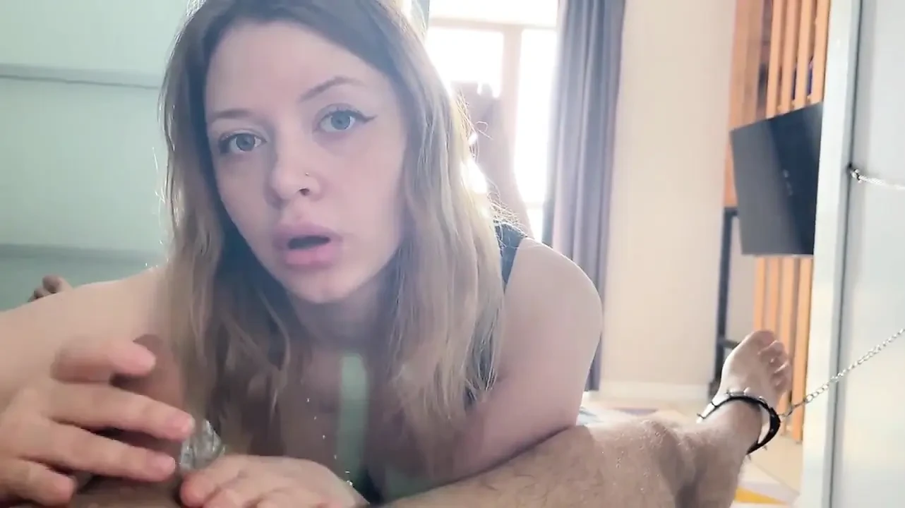 Dominatrix Makes Him Beg: Lost Bet Handjob, Blowjob & Grind