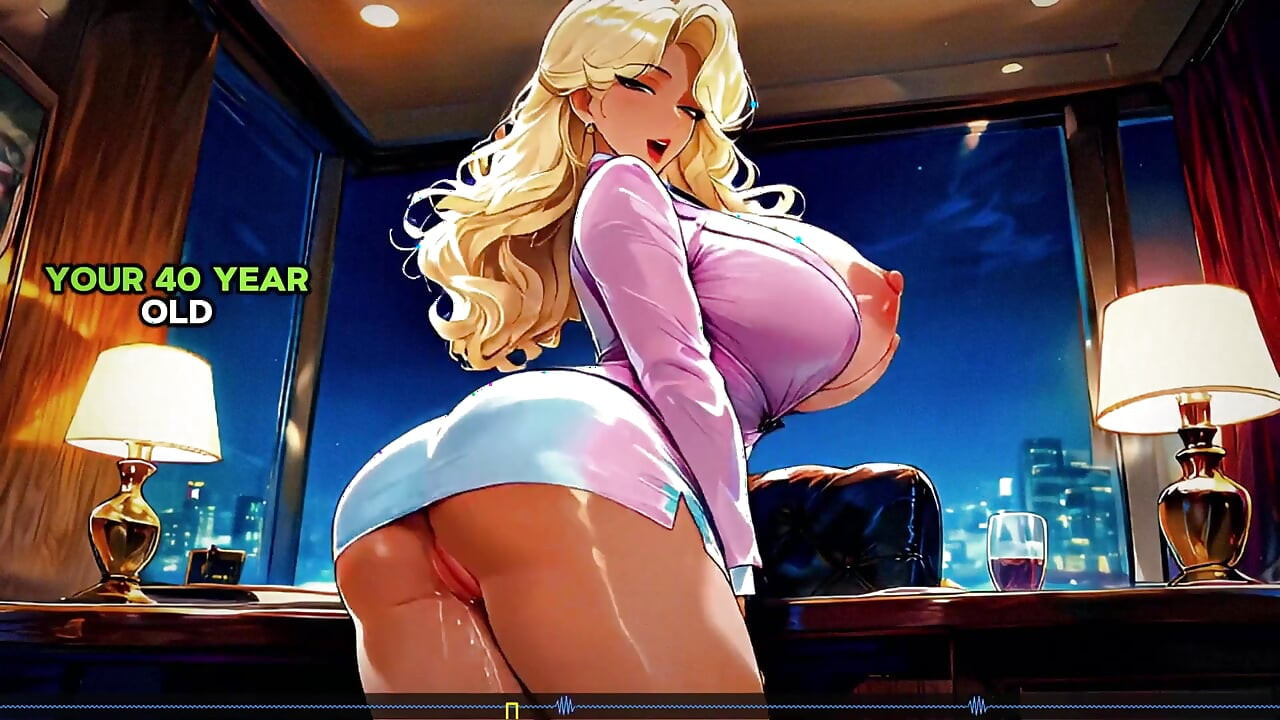 금발과 갈색 머리 MILF, 크고 욕망 넘치는 가슴: 끝까지 가나요? - JOI 애니메이션 Ia