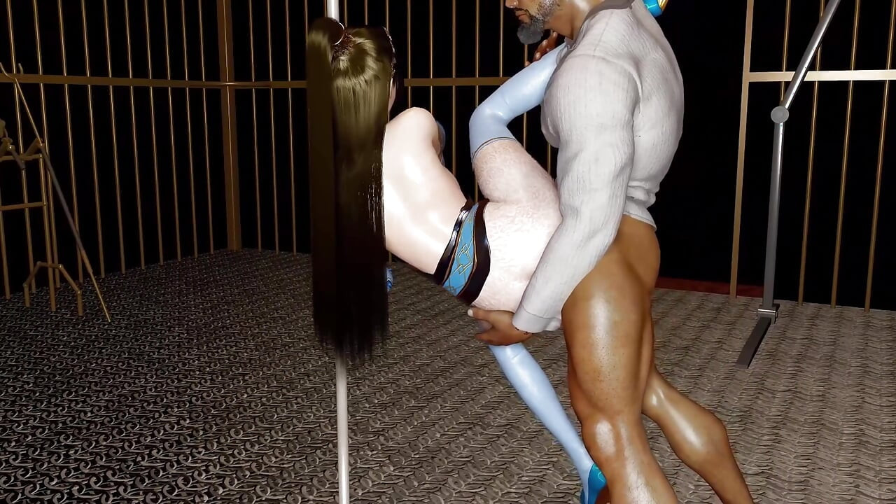 3D Horny Slut Asian Stripper Cheating with Big Dick Stranger