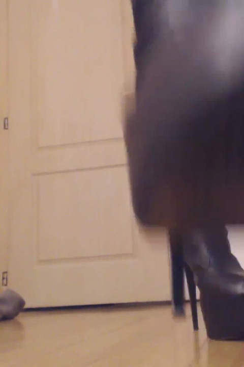 Vivien's hot erotic sexy boot play