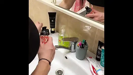 Stepmom fucks her wet pussy with a big toy