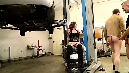 Rocker-schätzchen Wildes Hardcore-fickfest