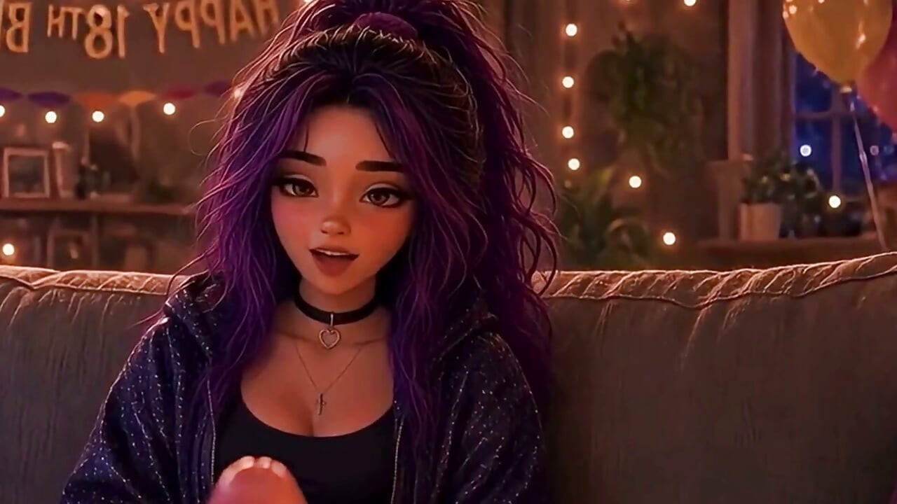 18. yaş gününü ve ilk sikişini kutluyor ( AI üretilmiş )