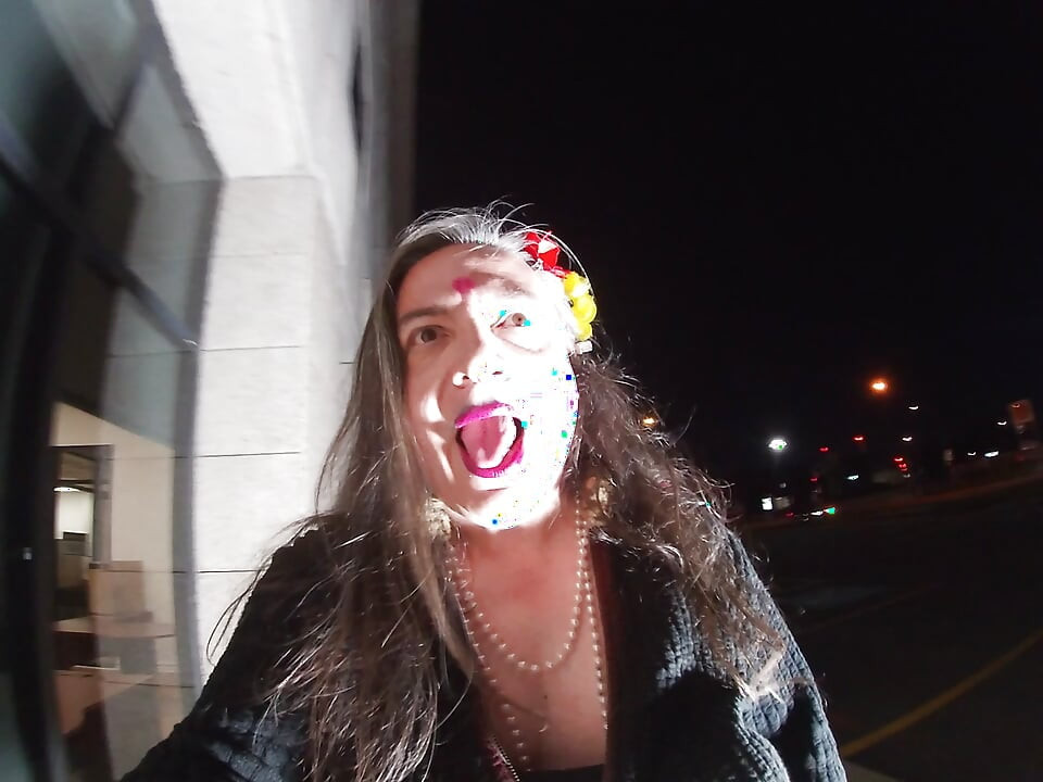 Horny mature sissy TV is whoring around the street corner for fun Tonight