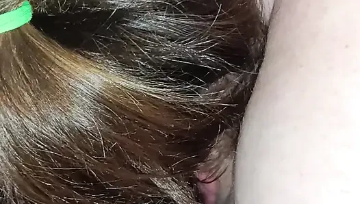 24 year old girl sucking cock outside in the car