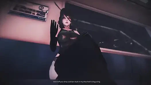 B031 cbt-üretra ses çıkarıyor-işe yaramaz üretra sadece yüksek topuk parlatıcı bir bez yükseltme sesi, üretra