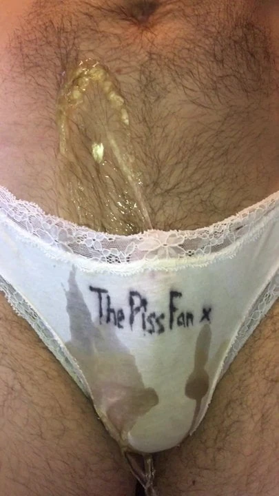 The Piss Fan panties get wet again!