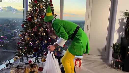 Naughty Elf Caught Stealing Christmas Gifts