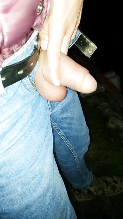 Twink Piss Then Cum Then Piss Again From a Bridge