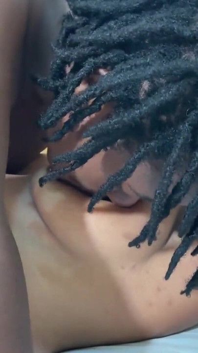 Iconic moment from "Thick African lesbians behind the scene, hot lesbian strapon fuck, pussy licking, girls kissing, all"