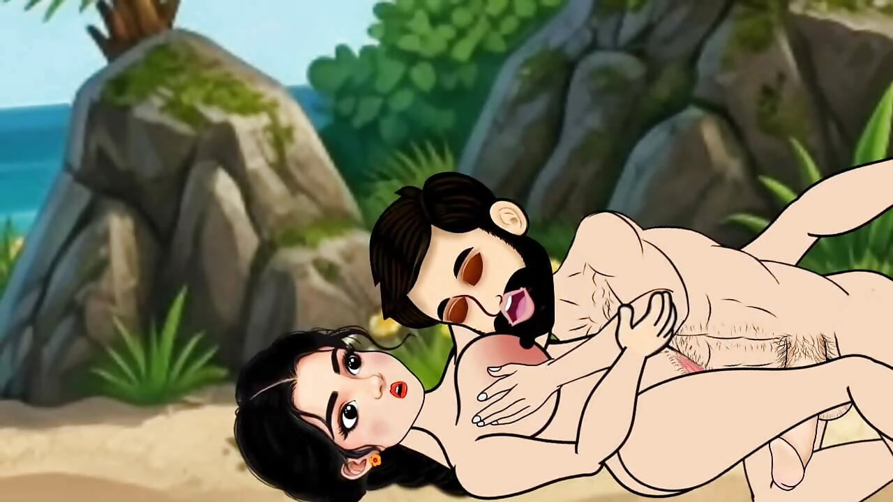 The husband and wife sat in the boat and went to the sea and there the husband fucked his wife with a big penis, a beautiful wife with big boobs.