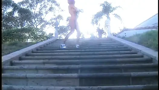 Babe with Big Tits and Purple Hair Get Fucked Silly in an Outdoors