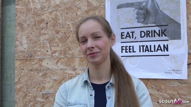 GERMAN SCOUT - SKINNY TEEN KINUSKI TALK TO ORGASM FUCK