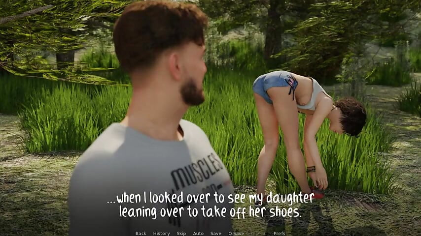 Anita Discoveries - Gameplay - Roleplay - Anita Teasing Her Step Dad at Camping Trip