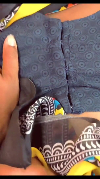 Thrilling moment from "Pov Bhojpuri style stepmom ne khane Dene ke phale kiya aapna massage"