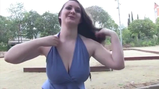 Chubby brunette slut loves the taste of hot load