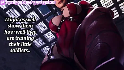 Femdom hentai joi: ada wong menjagamu sebagai tahanan jalangnya