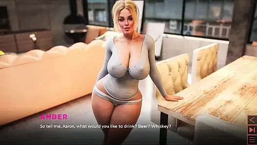 Yapay sikişen orta yaşlı seksi kadın amber kanepede kovboy kız, büyük memeli büyük göt
