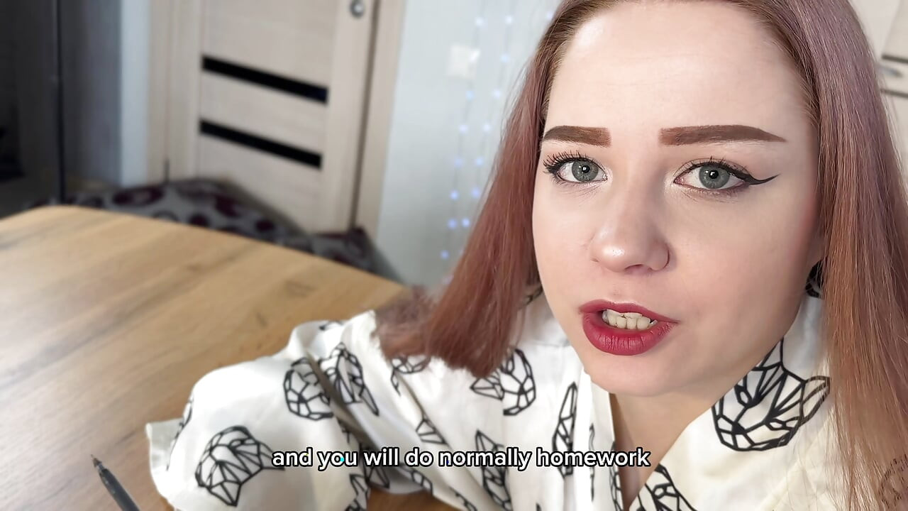 A beautiful nurse helps me with my homework, and then teaches me hardcore sex