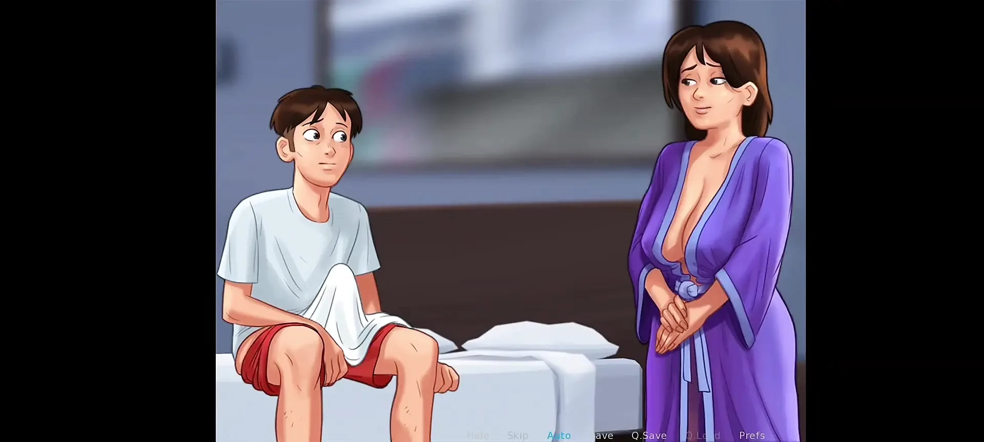 Stepmom with stepson ram having fun in bedroom