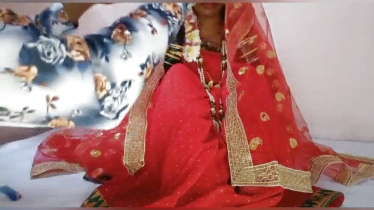 Indian couple first wedding night