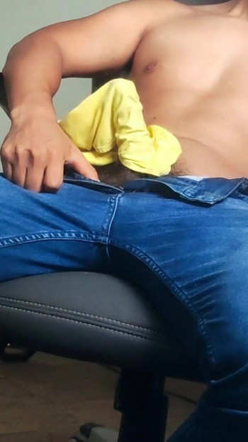 Spectacular moment from "cowboy rubs his throbbing cock in underwear"