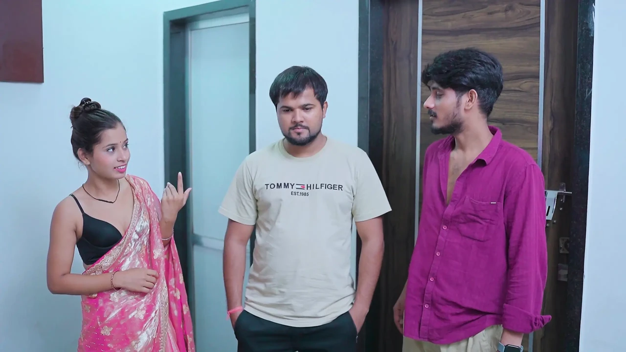 Sexy Wife ko Friend ke sath kiya Share threesome hardfucking  Clear Hindi Audio