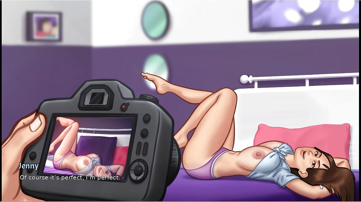 Summertime saga - gameplay - roleplay - wet shirt pregnant teen and teen's photoshoot