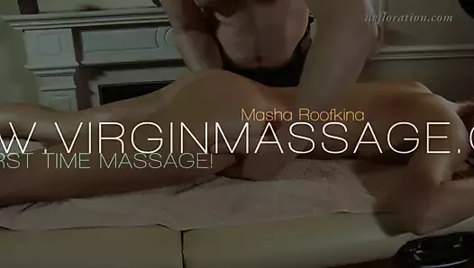 Oily virgin teen massage of Masha Roofkina