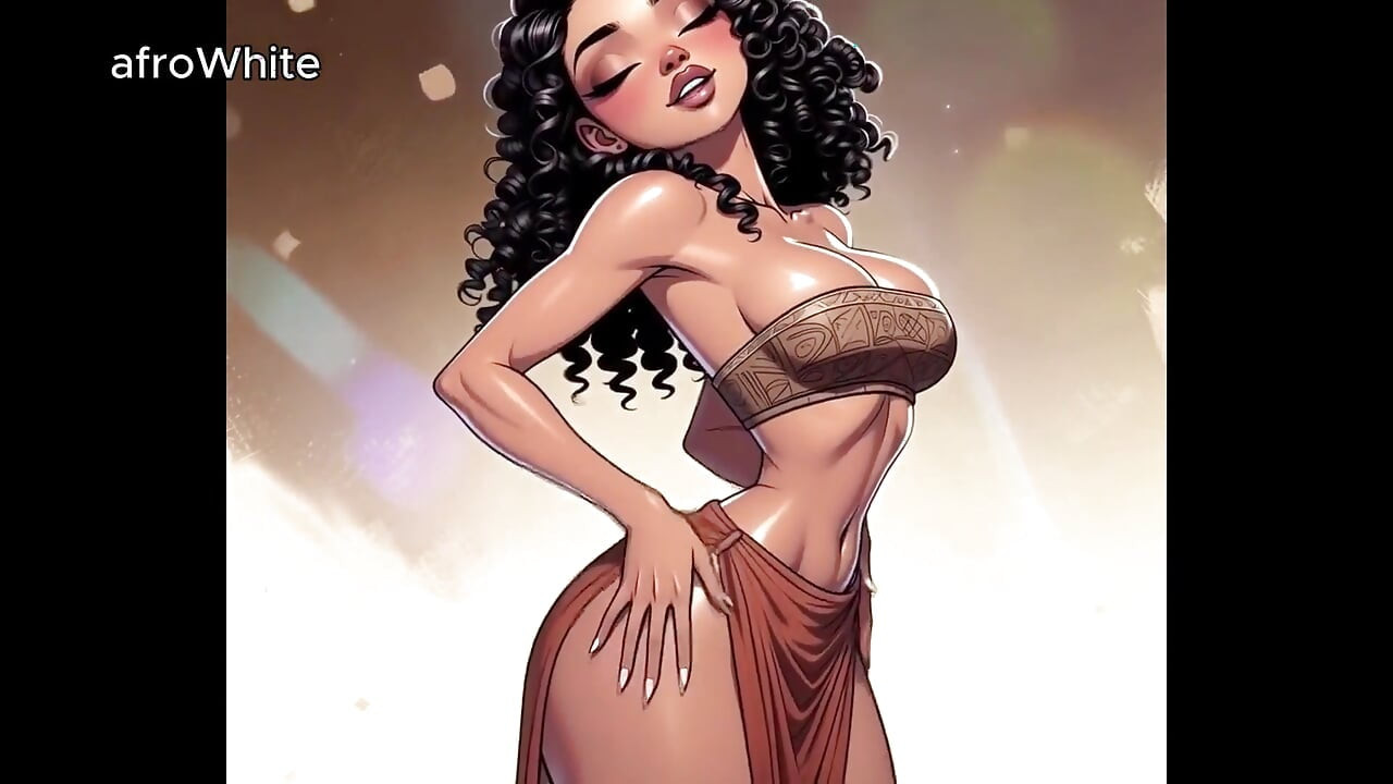 Ai Generated - Hentai Cartoon Animated Anime African American Black Ebony European Trans Goddess Stripper Fucks Step Sister