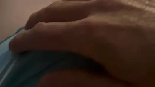 Green satin panties