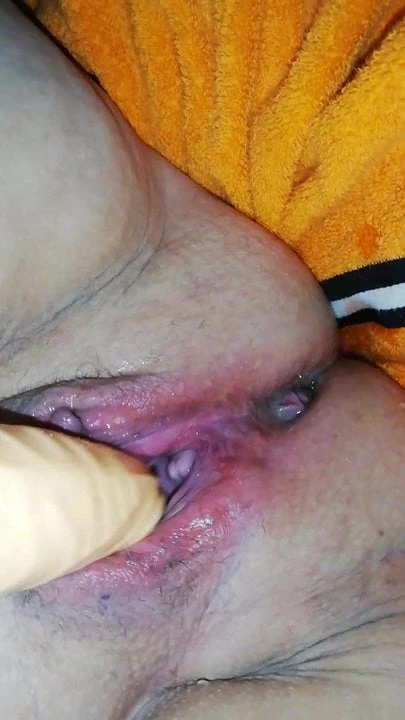 Squirting while playing with dildo