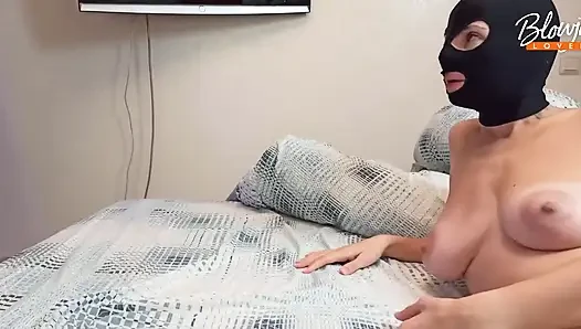 Evening blowjob. Cumshot in mouth.