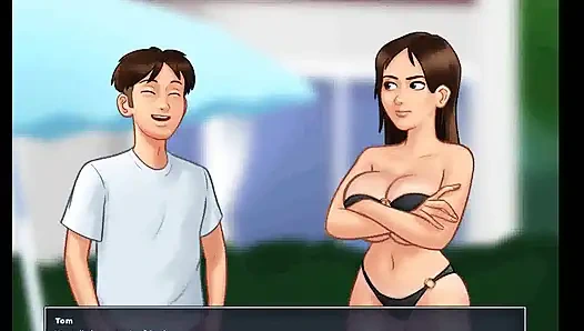 Yaz mevsimi efsanesi: seksi götlü üvey kız kardeş havuz başında bölüm 121