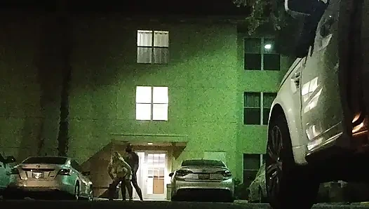 Thick BBW Wife in Lingerie in Public Hotel Parking Lot! Badblondiemonroe