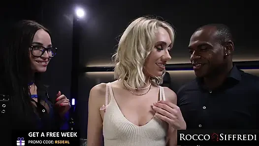ROCCO SIFFREDI - Slavic Stunner & Blonde Goddess Devour Massive Cock