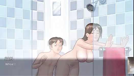 Aku memberi ibu tiriku analingus di kamar mandi dan dia memberiku handjob. ADEGAN SEKS DEBBIE!