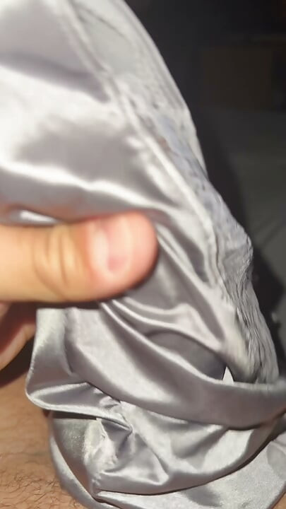 Silver soiled nurse panties