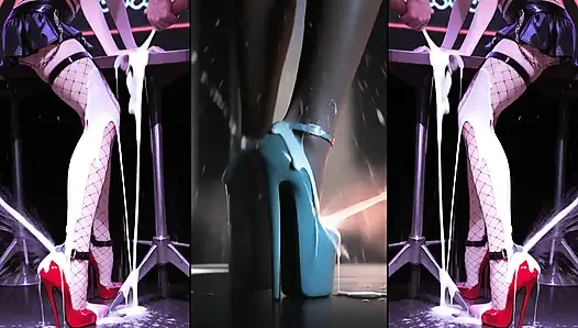 Ultra High Heels full of cum