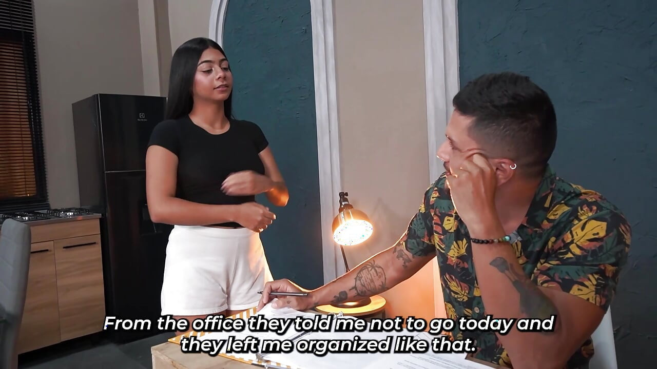 STEPSISTER FLIRTS WITH HER STEPFATHER SO HE'LL FUCK HER AS HE PLEASES