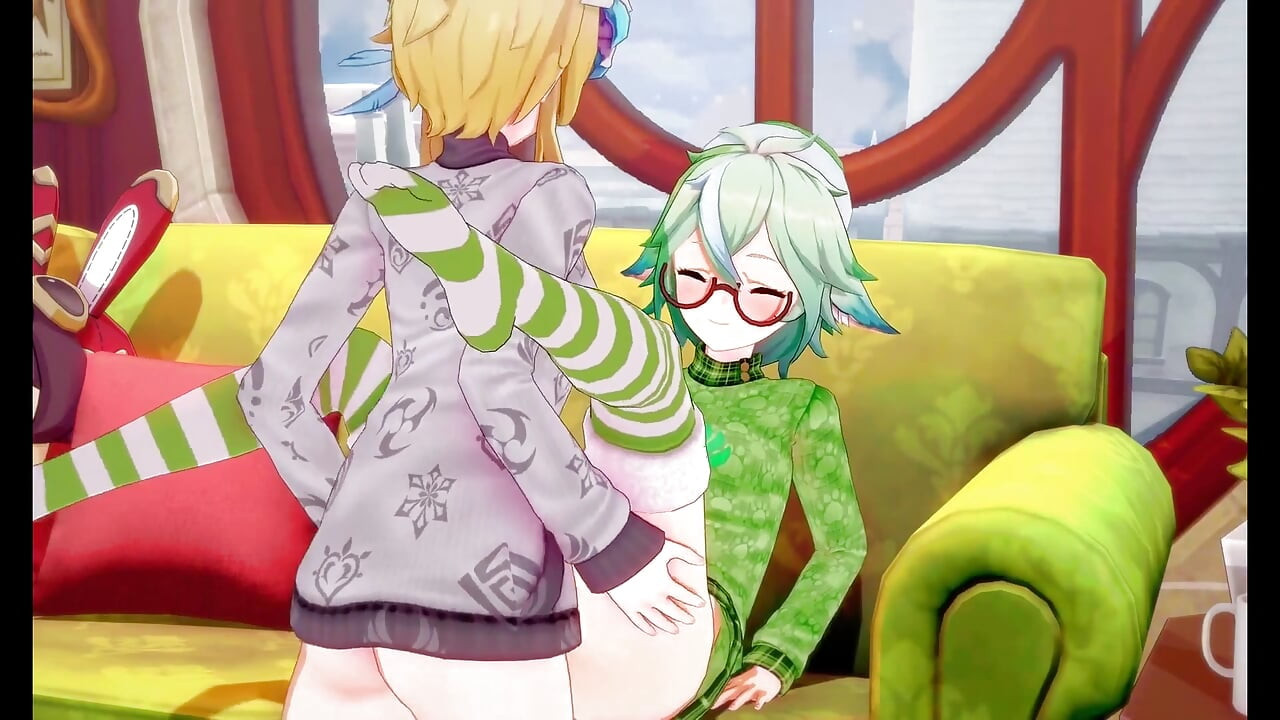 Genshin Futa - ジングルベル(futa Shemale)