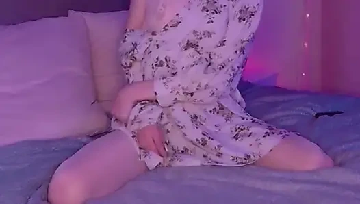 Masturbation in sexy lingerie