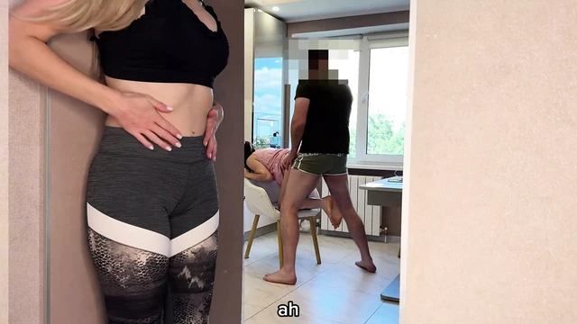 Hot Stepmom Pounced On Me And Fucked Me After My Sex With Girlfriend - Russian Amateur With Talk And English Subtitles