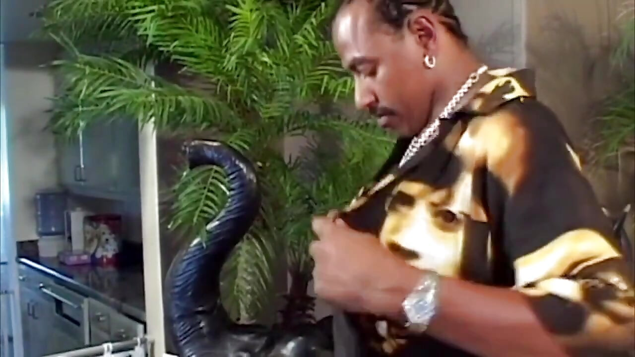 Oiled Thick Ebony MILF Rides Massive Black Cock Wildly