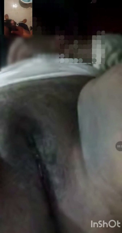 Video call sex with Indian chubby bhabhi full open pussy | Clip 1
