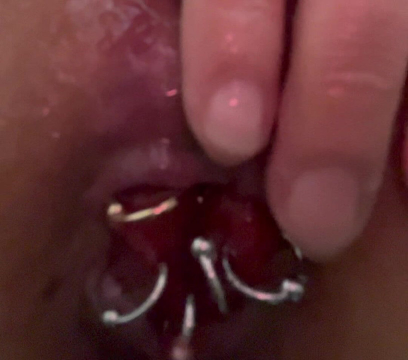 Tried on 7 rectal piercings
